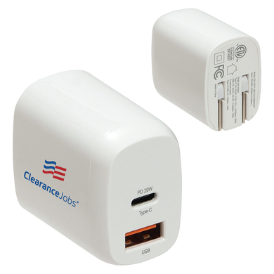 USB and US-C Charger with Dual Outputs